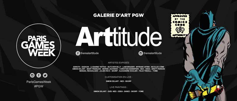 Infographic produced by the Artitude art gallery for its presence at Paris Games Week 2023