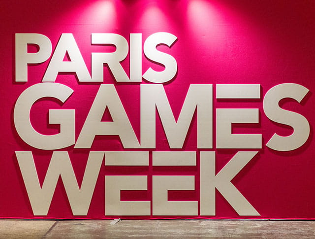 Paris Games Week logo pink wall