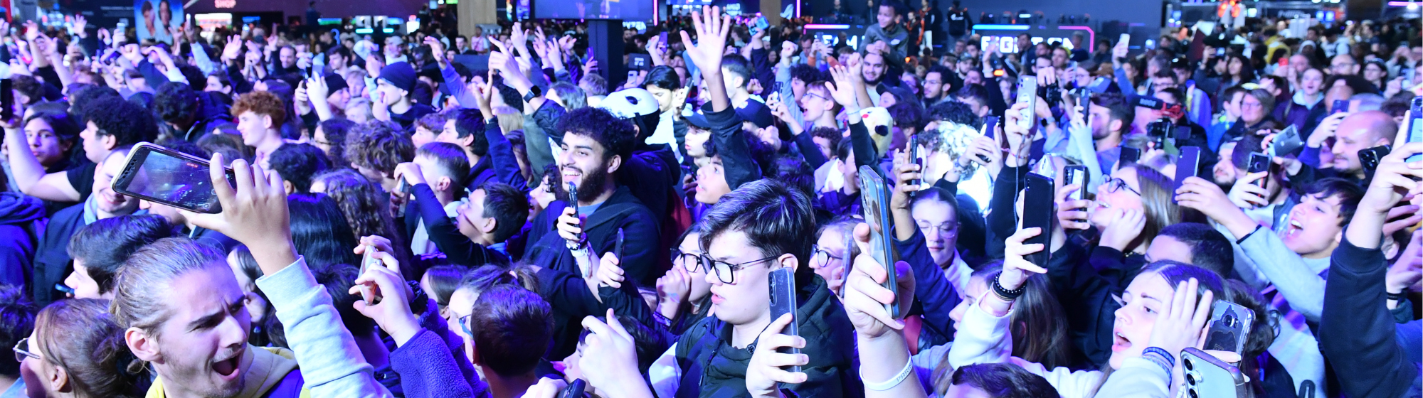 Crowd of visitors at Paris Games Week