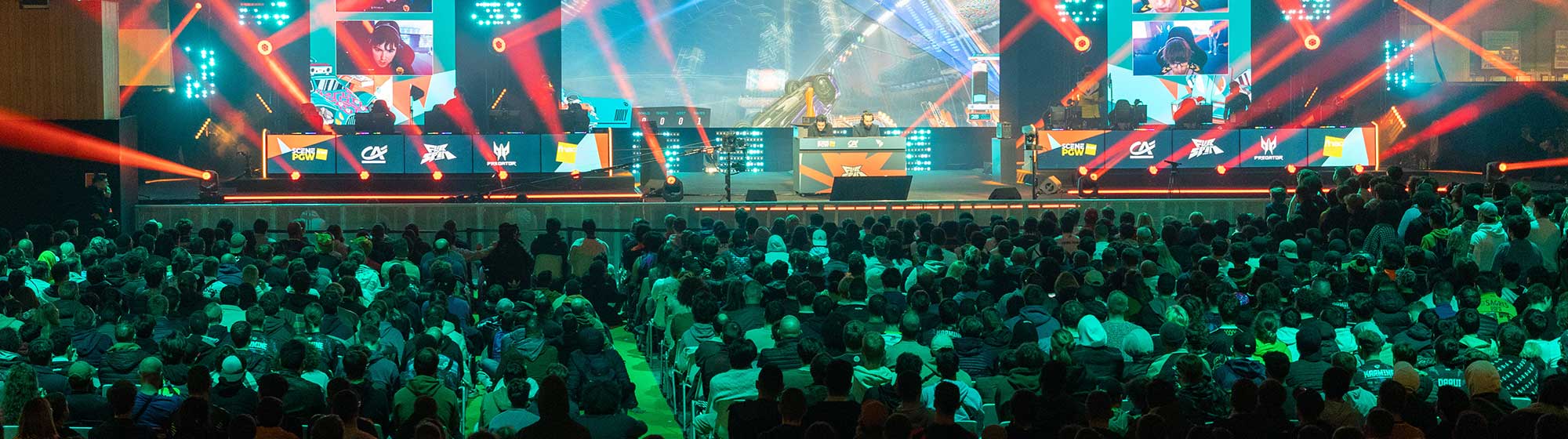 Vue de la grande scène de la Paris Games Week