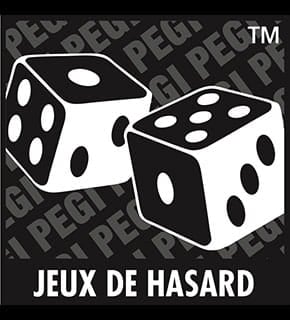 icone PEGI indiquant la précense de jeux de hasard