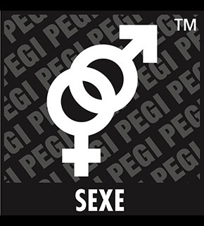 icone PEGI indiquant la précense de sexe
